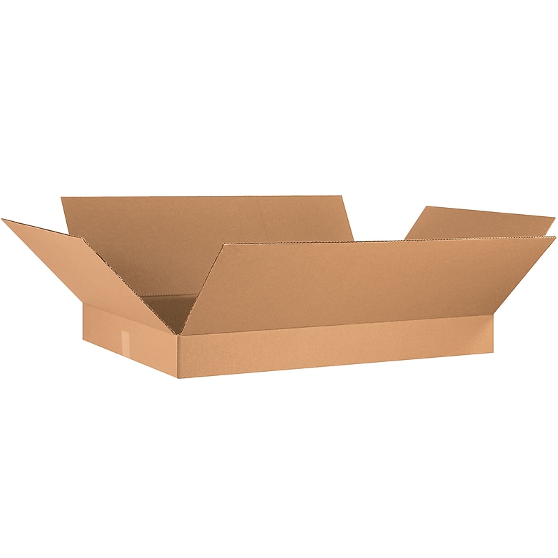 36" x 24" x 4" Shipping Boxes, 32 ECT, Brown, 10/Bundle (36244) image 1