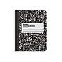 Staples Composition Notebook, 7.5" x 9.75", College Ruled, 100 Sheets, Black/White, 48/Carton (40451CT)~#|#~616E936A-E1B1-4C49-A4194893D41EB71D_sc7