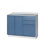 Viva Comfort 36.75'' H x 42" L Exam Room Medical Cabinet, 2-Doors, 3-Drawers, Blueberry (902BASE42NSBL)~#|#~616F8153-95D0-4F4D-89818801F7792565_sc7