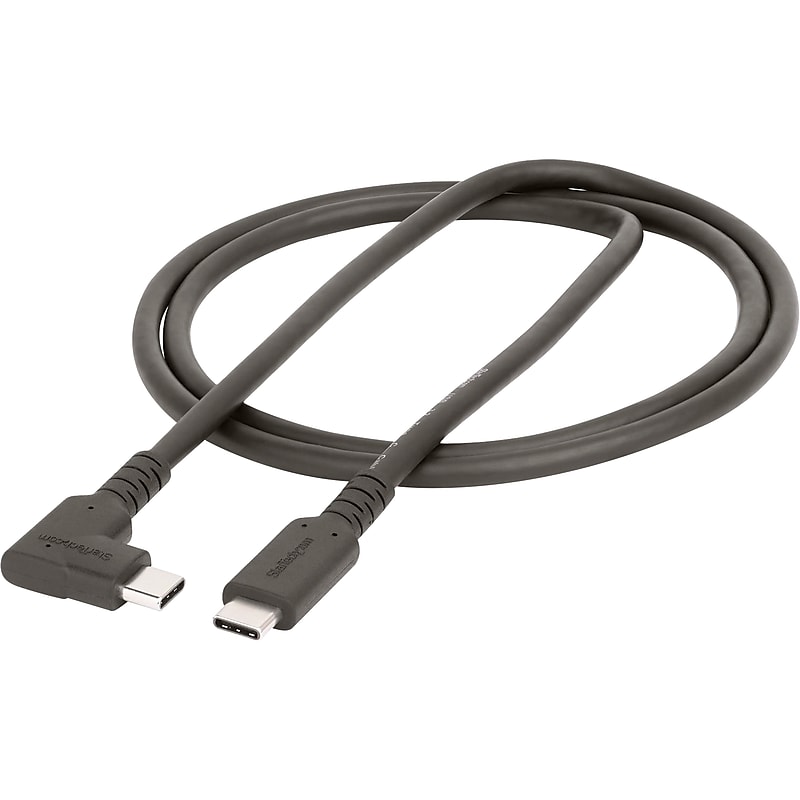 StarTech 3' USB Type-C to USB Type-C Cable, Male to Male, Black (RUSB31CC1MBR) image 1