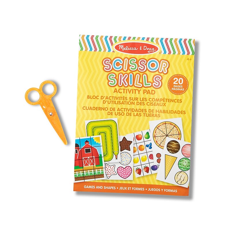 Melissa & Doug Scissor Skills Activity Book With Pair of Child-Safe Scissors, 20 Pages (2304-CASE) image 1