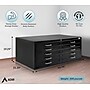 AdirOffice 5-Slot Flat File Cabinet, 19.29"H x 46.38"W x 35.39"D, Black (ADIOF500-02-MK)~#|#~617AD5A5-0616-4BC9-A0724D9BEF0BB349_sc7