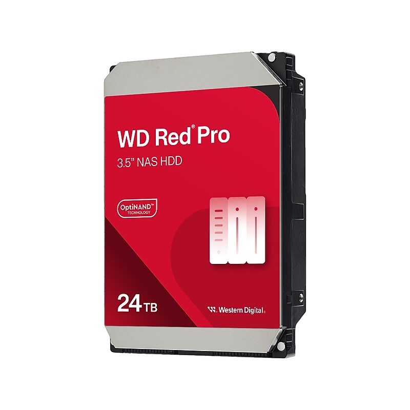 Western Digital Red Pro 24TB 3.5" SATA NAS Internal Hard Drive (WD240KFGX) image 1