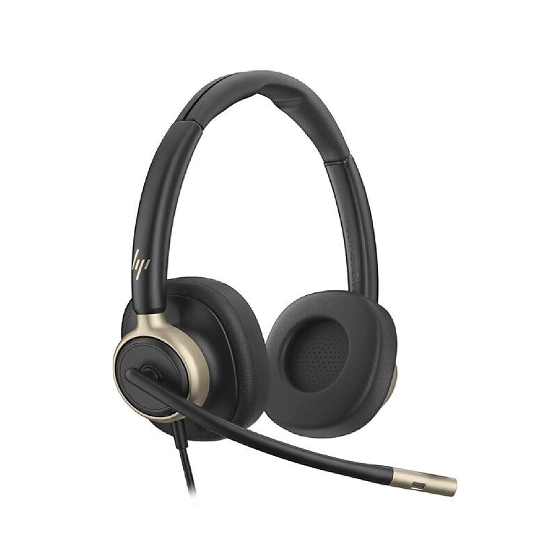 Poly Mission 825 Wired Noise Canceling Stereo Headset, USB‑C/USB‑A, UC Certified (C01FCAA#AC3) image 1