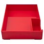 JAM Paper Half Desk Stackable Front Loading Letter Tray, Red Plastic (344TRE)~#|#~617DF493-751C-4783-88D23DF2FBA5DF21_sc7