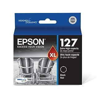 Epson T127 Cyan/Magenta/Yellow Extra High Yield Ink Cartridge, 3