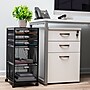 Mind Reader 5-Drawer Mobile Cart with Drawers Laundry Organizer Utility Cart with Wheels, Metal, Black (5TWHEEL-BLK)~#|#~61827656-53B3-4B33-80459DD089D71E11_sc7