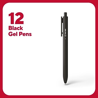 TRU RED Quick Dry Gel Pens - 0.7mm Medium Point, Blue Ink, 24-Pack Carton