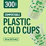 Perk™ Eco Compostable Plastic Cold Cup, 16 Oz., Clear/Green, 300/Carton (PK56197)~#|#~6184E88B-8534-45AA-A67D4875195083A3_sc7