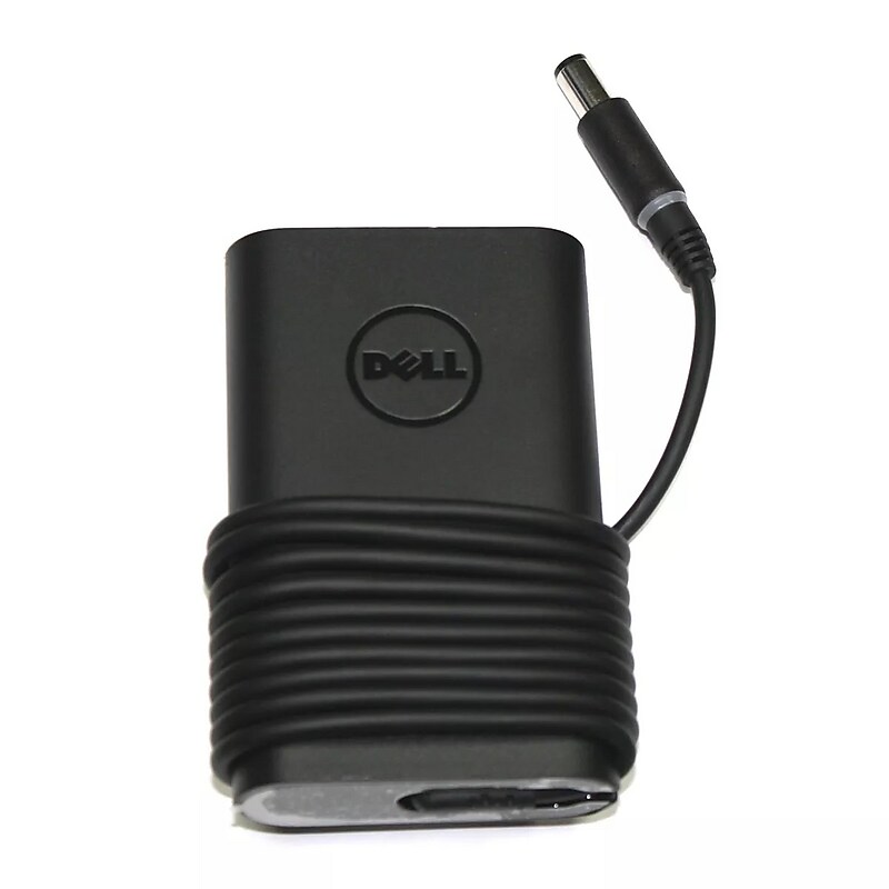 Dell 65W AC Adapter for Dell Inspiron and Latitude Laptop, Black (NVV12) image 1