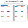 2026 Global Printed Products Teal Gold Marble 8.5" x 11" Weekly & Monthly Planner, Paperboard Cover (NRY26-LAMF-54)~#|#~618E33C3-1056-47CB-AB1016546F708D0F_sc7