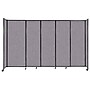 Versare ShieldWall Folding Mobile Room Divider, 82"H x 135"W, Cloud Gray Fabric (DS1911108-1)~#|#~6191FF5F-0EB9-40CF-BC5993F6BEA80472_sc7