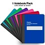 Staples® Poly Composition Notebook, 7.5" x 9.75", Wide Ruled, 80 Sheets, Color chosen at random (ST54890)~#|#~619215D0-2127-4DDD-AA432A4FBC44D1A7_sc7
