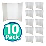 Flipside Tri-Fold Presentation Board, 36" x 48", Corrugated, White, 10/Carton (30046-10)~#|#~619272C5-5409-41E7-9ECCD38562E46E40_sc7