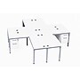 Boss Office Products Simple System 60"W L-Shaped Desk with Pedestal, White, 4/Set (SGSD019-201-WT)~#|#~619468BF-F71E-4D12-B8BEB19A38B8EB87_sc7