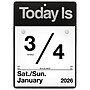 2026 AT-A-GLANCE Today Is 6.63" x 9.13" Daily Wall Calendar, White/Black (K1-00-26)~#|#~61959F62-6CFE-40E0-82226ACA7A6FEA92_sc7