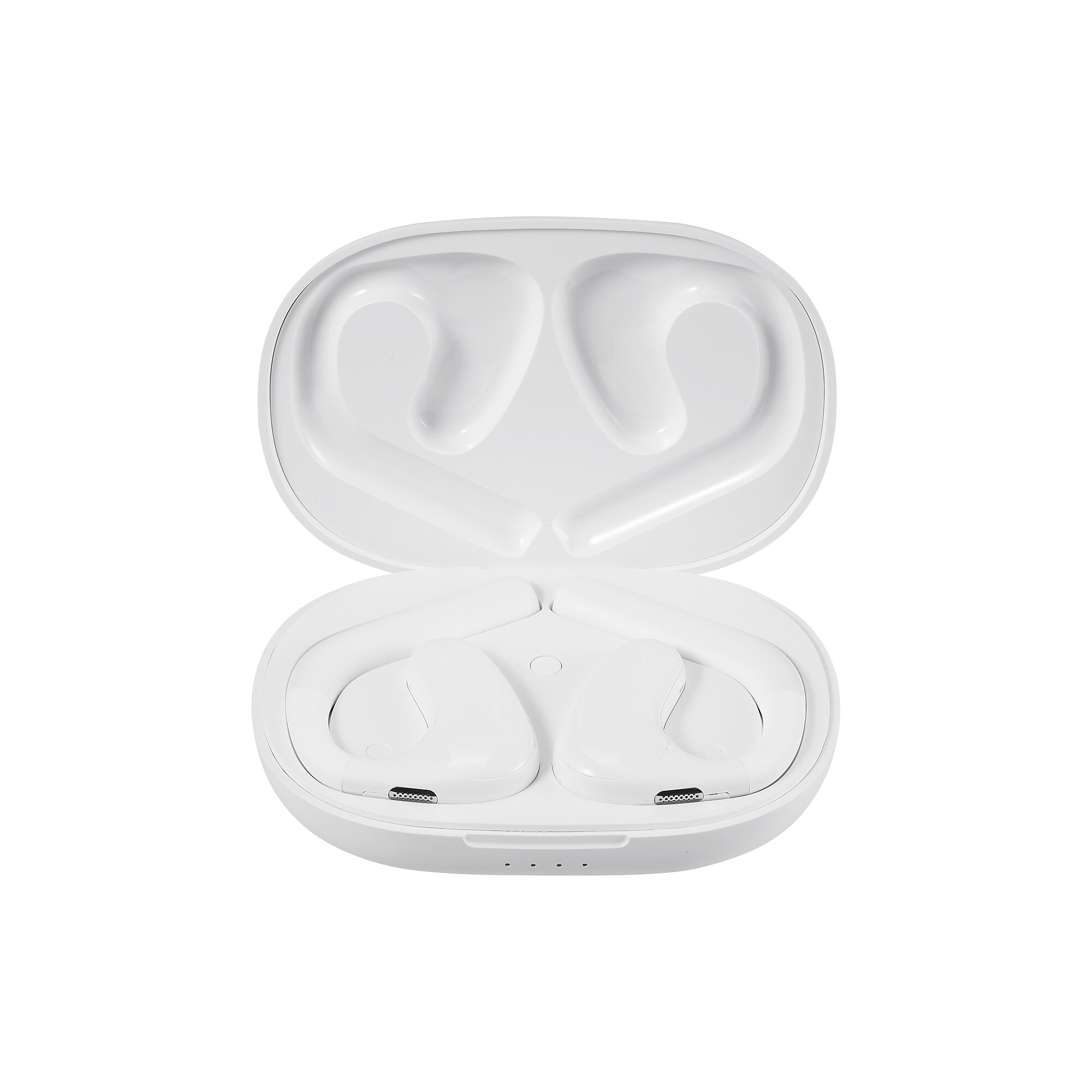 Altec Lansing Wireless Bluetooth Sport Active Open Wearable Earbuds with Charging case, White (MZX1020-WHT) Simolary simolary.com