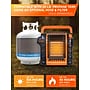 Commercial Heat 9000 BTU Portable Outdoor Radiant Propane Patio Heater, Orange (CHP9000O)~#|#~619A450F-D8EB-49A5-B187CDA7150DF61B_sc7