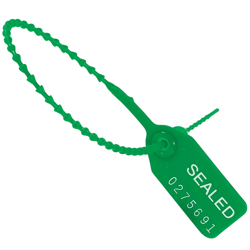 Partners Brand Security Seals, 15", Green, 100/Carton (SE1009G) image 1