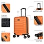 InUSA Trend 20" Hardside Carry-On Suitcase, 4-Wheeled Spinner, TSA Checkpoint Friendly, Orange (IUTRE00S-ORA)~#|#~619CD438-840C-4BEC-96869B42EA113643_sc7