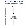Avery Matte Business Postcards, White, 200/Box (5689)~#|#~619D29DC-3408-4845-BB8D34F301891145_sc7