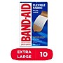 Band-Aid Flexible Fabric Extra Large Adhesive Bandages, 1.75" x 4", 10/Box (111834100)~#|#~61A98CA8-85E4-40AC-8CC9727ECF082F10_sc7