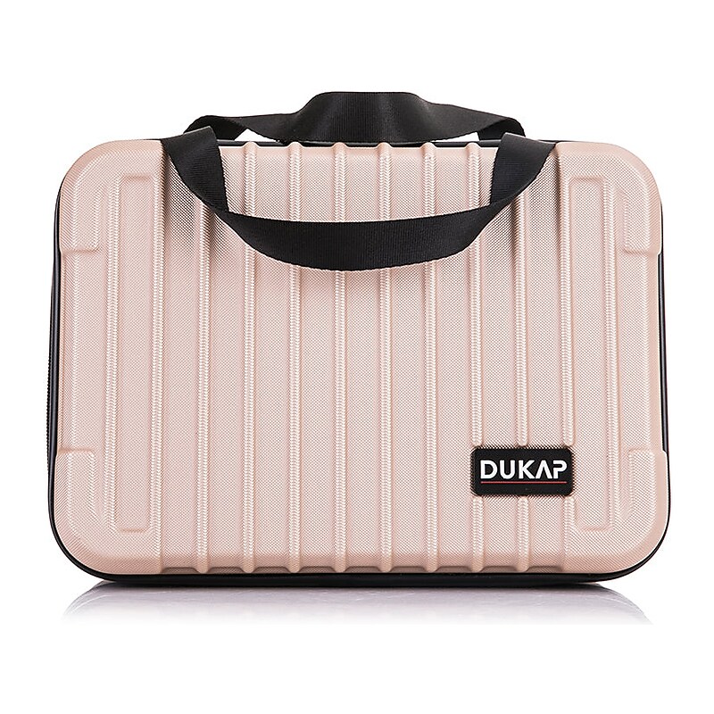 DUKAP Tour 11.5" Plastic Toiletry Bag, Water Resistant, Champagne (DKTOU00XS-CHA) image 1