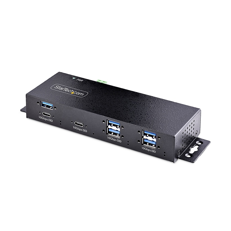 StarTech 7-Port Industrial USB Hub, Black (HB31C5A2CME) image 1
