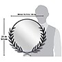 Infinity Instruments Emperor Metal Wall Mirror, 22" (20007BK)~#|#~61B0E3C0-2231-43E0-82EE2EB48B1BAD47_sc7
