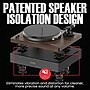 Audiosource AT33 Belt Drive turntable with 2.1 channel 120 watt Bluetooth Speakers, Walnut Woodgrain (AT3345WW)~#|#~61B1EC1E-6727-4D3C-BCE3E1CBE389D228_sc7