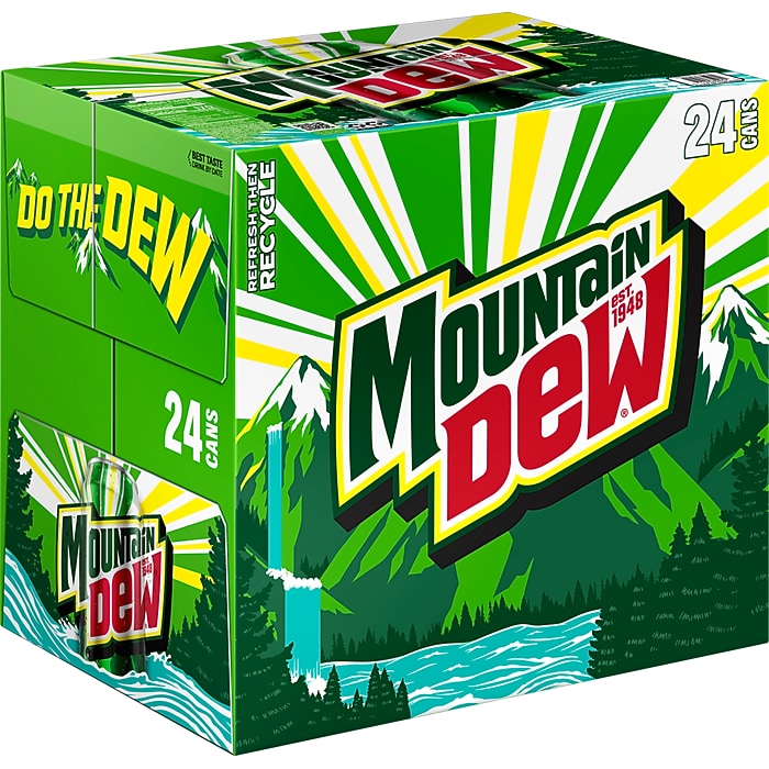 Mountain Dew Soda, 12 oz., 24 Cans/Carton (83776) | Staples