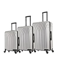 3-Piece InUSA Vasty Hardside Carry-On Spinner Luggage Set (20/24/28 Inch, Gray)