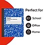 STAPLES Composition Notebook, 7.5” x 9.75”, Wide Ruled, 100 Sheets, Assorted Colors, 4‑Pack~#|#~61BA4B8E-66F6-4F84-A8C657326D0FC342_sc7