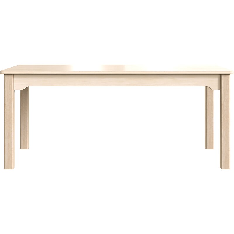 Flash Furniture Bright Beginnings Hercules Rectangular Table, 47.25" x 23.5", Beech (MK-ME088011-GG) image 1