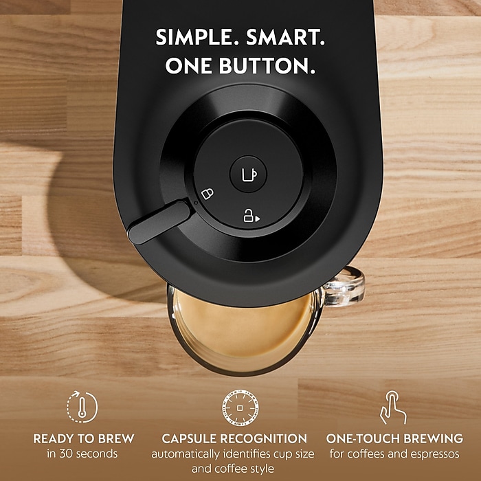Nespresso Vertuo Pop+ Coffee & Espresso Machine Combination, Black
