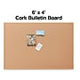 Staples Cork Bulletin Board, Oak Frame, 6'W x 4'H (ST52464-CC)~#|#~61C2B45F-7E0D-4A37-96159600E6B68044_sc7