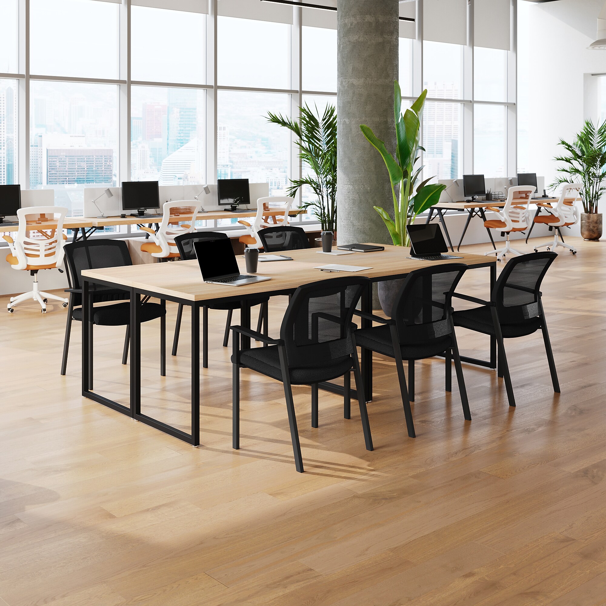 Flash Furniture Hercules Mesh Reception Side Stacking Chair, Black (HL0010WBK) Sansujyuku sansujyuku.com