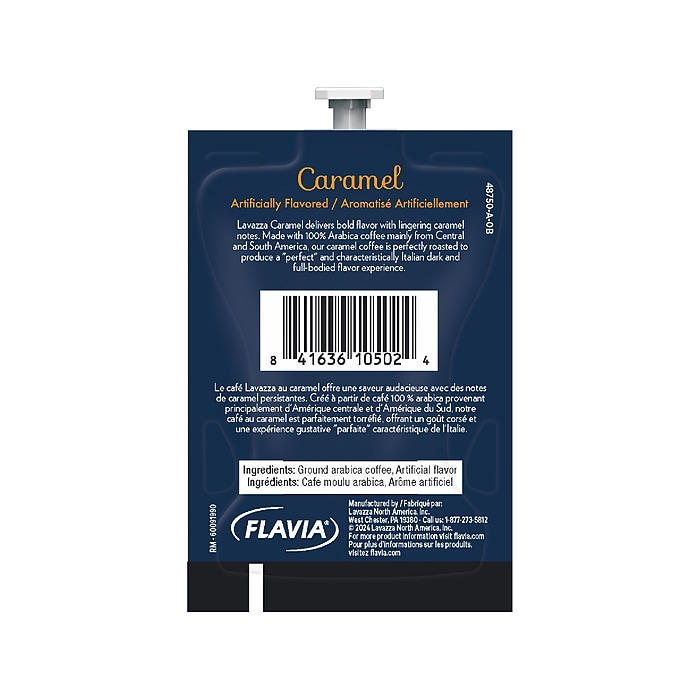 Lavazza Caramel Coffee Flavia Freshpacks, Medium Dark Roast, 76