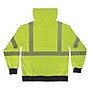 GloWear 8317BK High Visibility Long Sleeve Black Bottom Hooded Sweatshirt, ANSI Type R Class 3, Lime, Medium (22973)~#|#~61D19017-0248-4B91-A2B9AEB6C96E6382_sc7