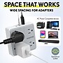 Overtime E63 7-in-1 Wall Outlet Surge Protector Extender with 4 AC Outlets, 2 USB-A & 1 USB-C Ports, White (OWPE63WH)~#|#~61D61CC8-7311-47EA-A072AFCD92428D5D_sc7