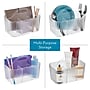 mDesign 4-Section Plastic Desktop Caddy Organizer with Handle, Plastic, Clear (26051) ~#|#~61D776B6-9A45-4E21-96C520DEA6D89CA1_sc7
