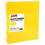 JAM Paper 1" 3-Ring Flexible Poly Binder, Yellow (PB75239YE)~#|#~61D8BC68-03BF-4A67-BEC8703061F92744_sc7