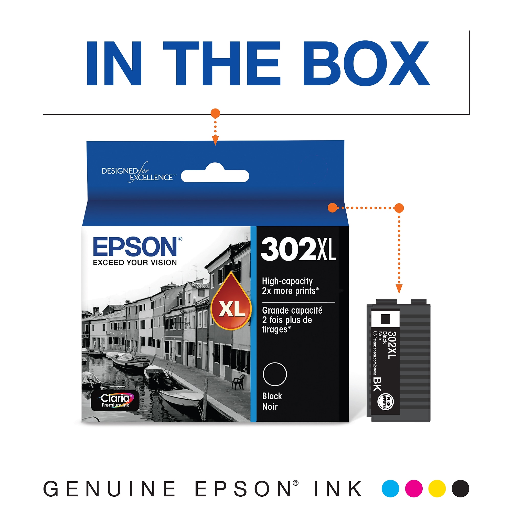 Epson T302XL Black High Yield Ink Cartridge Sansujyuku sansujyuku.com