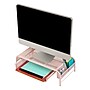 Mind Reader Monitor Stand, Holds Up to 33 lbs., Pink (MESHMONSTA-PNK)~#|#~61E0E015-94C8-43C0-8385248DF5091345_sc7