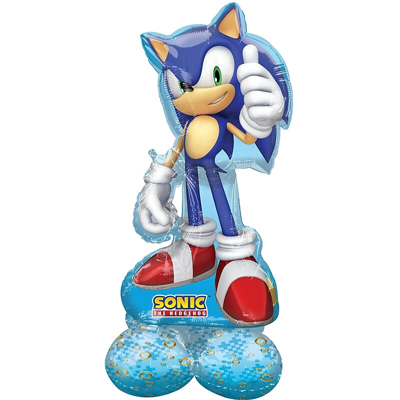 Party City Air-Filled Sonic the Hedgehog 53" Foil Balloon (AMUS4467931-NS) image 1
