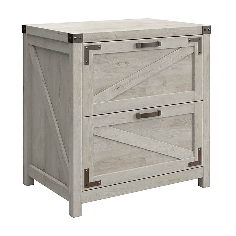 Bush Furniture Knoxville 2-Drawer Lateral File Cabinet, Cottage White (CGF129CWH-03) image 1