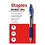 Staples ProGel™ Retractable Gel Pen, Fine Point, 0.7mm, Blue Ink, 36/Pack (ST62108)~#|#~61E717BC-9E6D-4C6E-A815CA8816222355_sc7