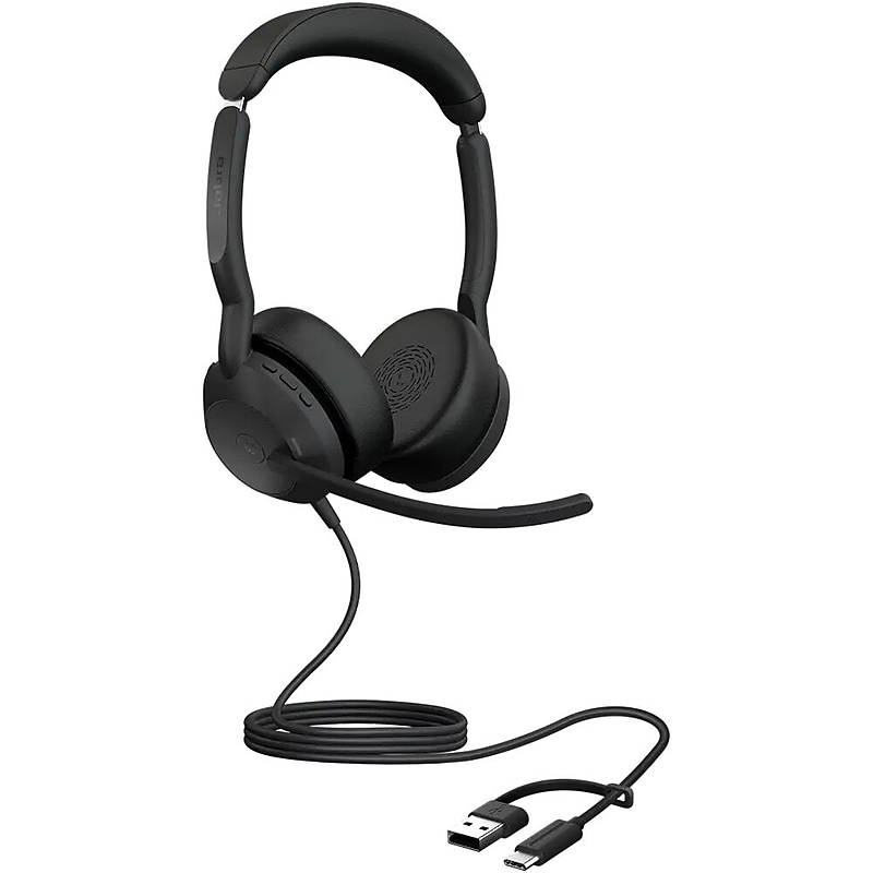 Jabra Evolve2 50 USB-C/A Noise Canceling Stereo Headset, MTCertified (25089-999-799) image 1