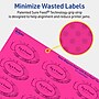 Avery Oval Laser/Inkjet Multipurpose Labels, 1-1/8" x 2-1/4", Neon Magenta (210/Pack)~#|#~61F40EA1-B912-47D7-A714F9C54C825BCE_sc7