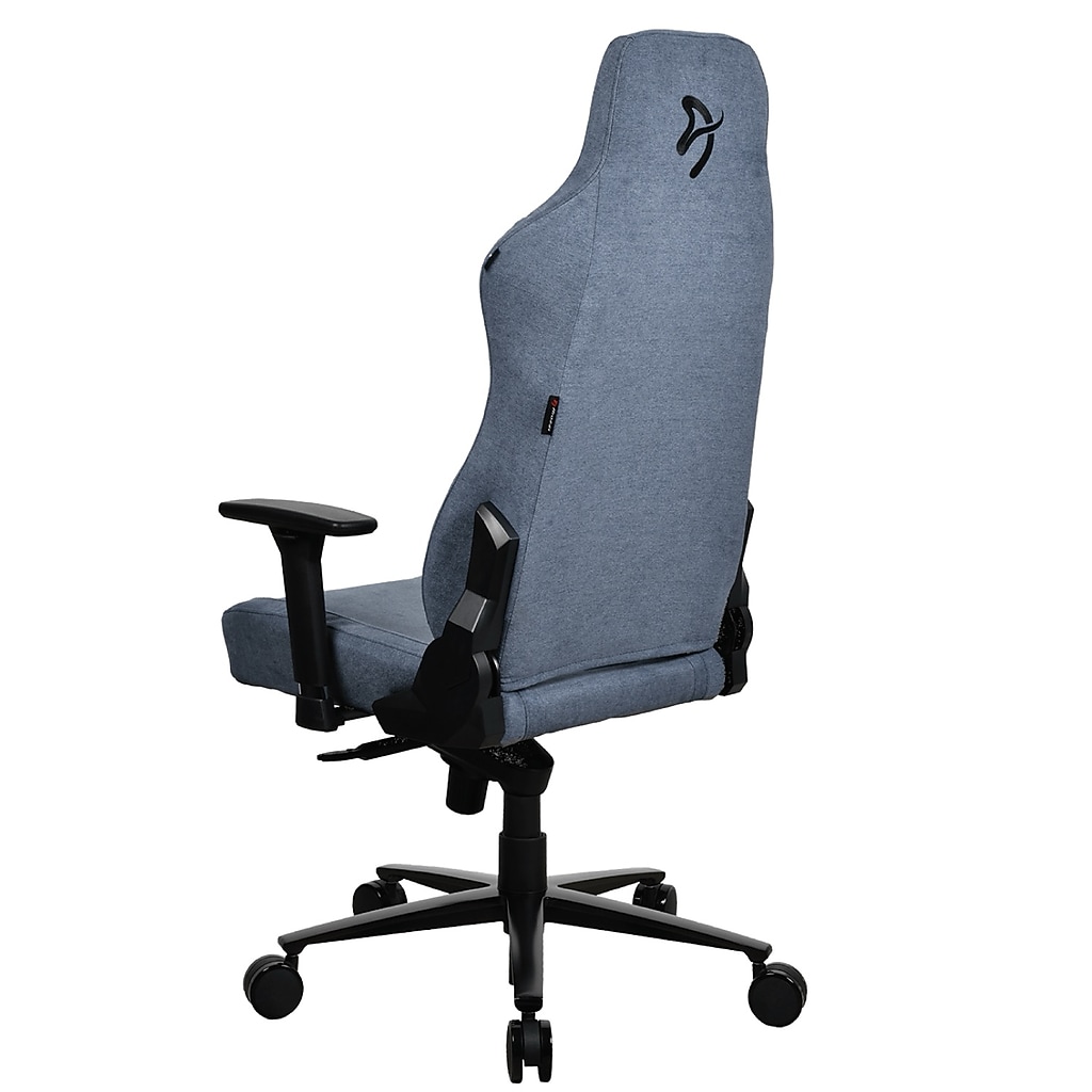 Backless side profile of chair showing upholstery